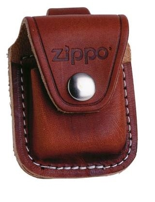 Zippo Ledertasche braun mit Grtelschlaufe