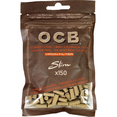 OCB Unbleached Virgin Slim Filter 6mm