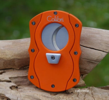 COLIBRI Zigarrencutter Doppelklinge 22mm orange