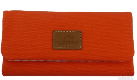 MESTANGO Drehertasche Canvas orange 15 x 8 cm