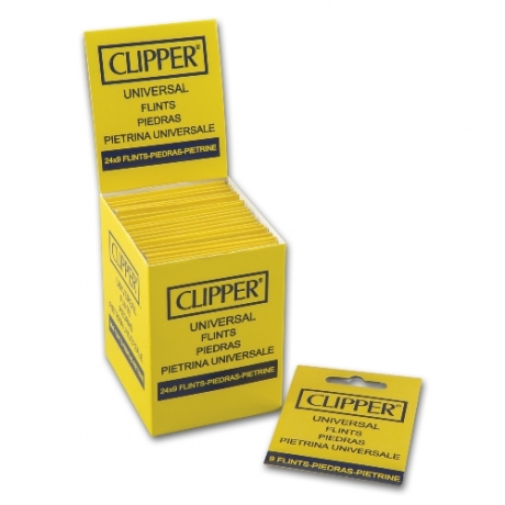 Clipper Feuerzeugsteine Flints Karte mit 9 Stck