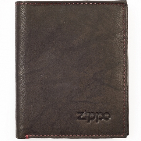 Geldbrse Zippo Leder Mocha 4 Karten 10x12,3x1,5cm